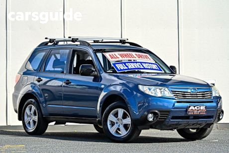 Blue 2009 Subaru Forester Wagon X