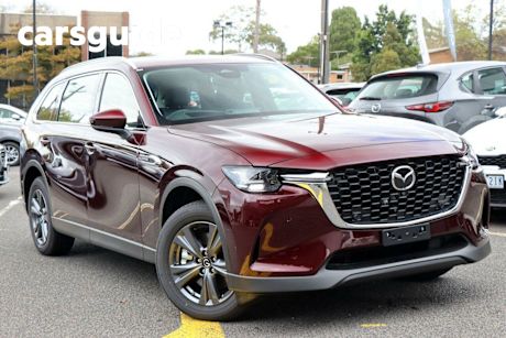 Red 2025 Mazda CX-80 Wagon G40e SKYACTIV-Drive i-ACTIV AWD Touring