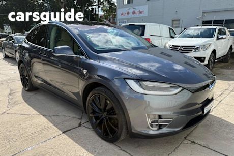 Grey 2017 Tesla Model X Wagon 90D