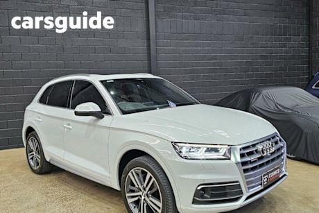 White 2020 Audi Q5 Wagon 40 TDI Quattro Sport