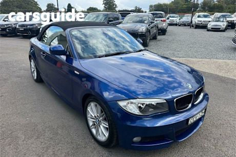 Blue 2011 BMW 120I Convertible