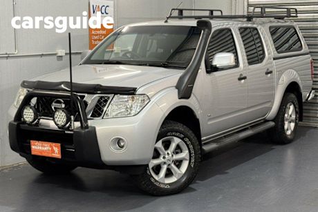 Silver 2013 Nissan Navara Dual Cab Pick-up ST-X Blackline Edition (4X4)
