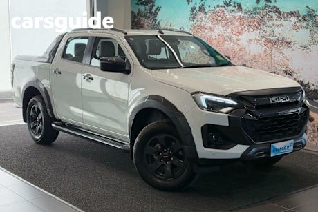 White 2024 Isuzu D-MAX Crew Cab Utility X-Terrain (4X4)