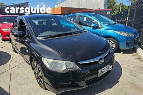 Black 2007 Honda Civic Sedan VTI