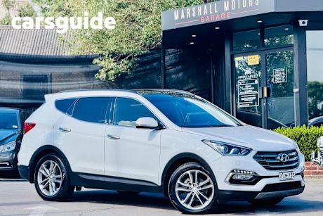 White 2017 Hyundai Santa FE Wagon Highlander Crdi (4X4)