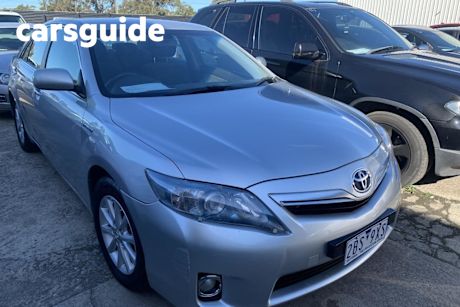 Silver 2010 Toyota Camry Sedan Hybrid
