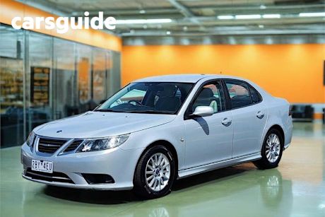 Silver 2008 Saab 9-3 Sedan Linear 2.0T