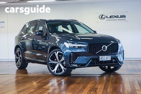 Blue 2023 Volvo XC60 Wagon Ultimate B6 Dark Mhev