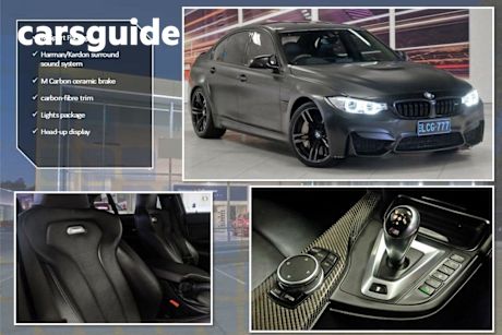 Black 2016 BMW M3 Sedan