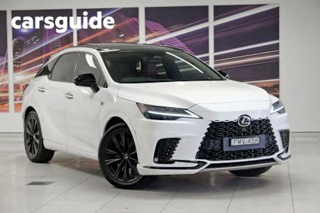 White 2024 Lexus RX500H Wagon F Sport Performance Hybrid