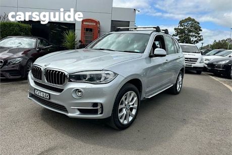 Silver 2014 BMW X5 Wagon Xdrive 30D