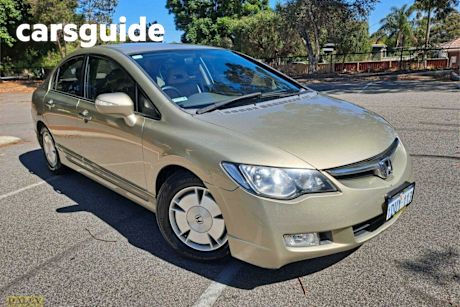 Gold 2007 Honda Civic Sedan Hybrid