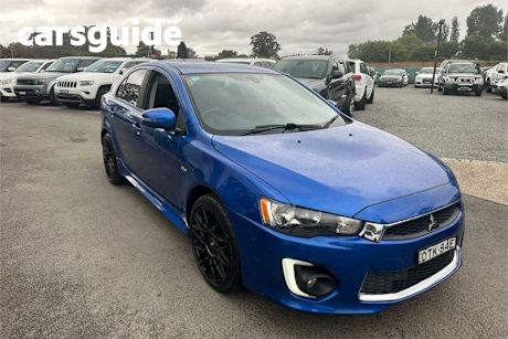 Blue 2017 Mitsubishi Lancer Hatchback GSR Sportback