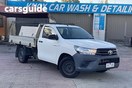 White 2015 Toyota Hilux Cab Chassis Workmate
