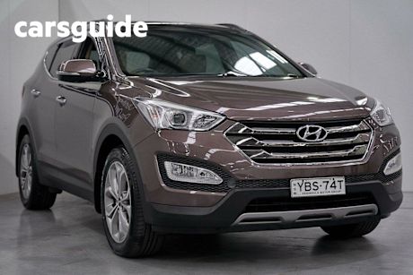 Brown 2014 Hyundai Santa FE Wagon Highlander Crdi (4X4)