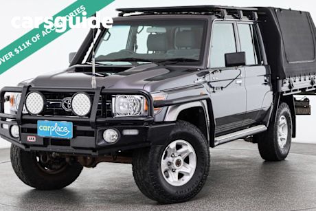 Grey 2020 Toyota Landcruiser Double Cab Chassis GXL (4X4)