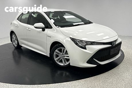 White 2022 Toyota Corolla Hatchback Ascent Sport Hybrid