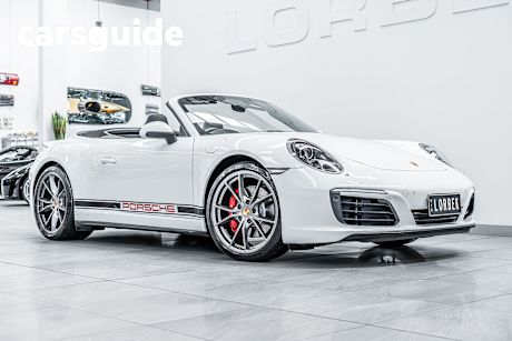 White 2017 Porsche 911 Convertible 991 GEN 2 Carrera 4S MY17
