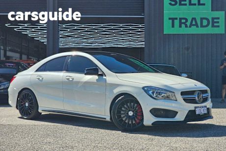 White 2013 Mercedes-Benz CLA45 Coupe AMG