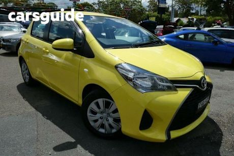 Yellow 2016 Toyota Yaris Hatchback Ascent