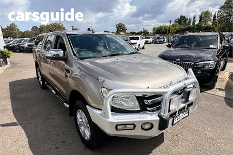 Gold 2014 Ford Ranger Dual Cab Utility XLT 3.2 (4X4)