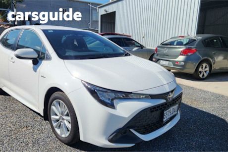 White 2024 Toyota Corolla Hatchback Ascent Sport Hybrid