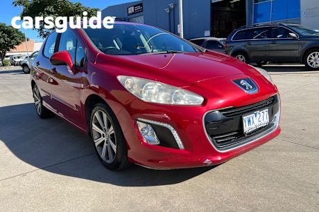 Red 2012 Peugeot 308 Hatchback Active Turbo
