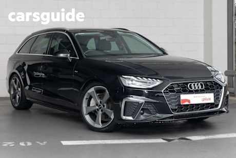Black 2022 Audi A4 Wagon Avant 45 Tfsi Quat S Line Mhev
