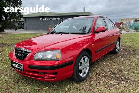 Red 2005 Hyundai Elantra Sedan Elite 2.0 HVT