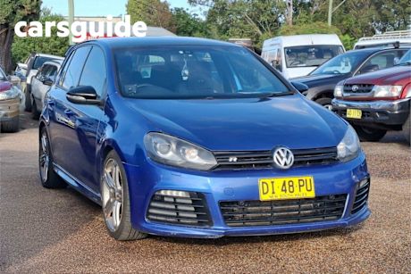 Blue 2010 Volkswagen Golf Hatchback R