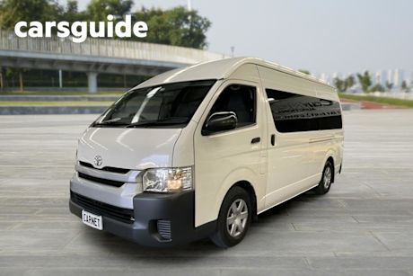 White 2013 Toyota Hiace Bus Commuter