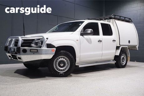 White 2013 Volkswagen Amarok Dual Cab Utility TDI420 (4X4)