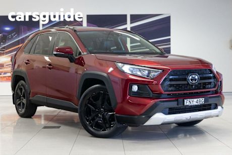 Red 2021 Toyota RAV4 Wagon Edge (awd)
