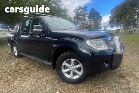 Blue 2012 Nissan Navara Dual Cab Pick-up ST (4X4)