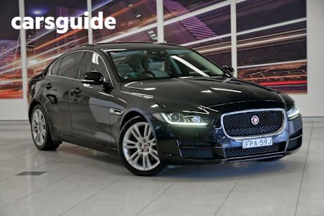 Black 2017 Jaguar XE Sedan 20D Prestige