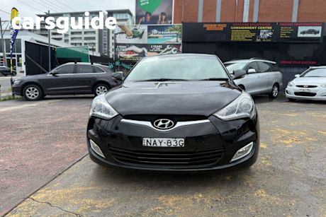 Black 2012 Hyundai Veloster Coupe + FS