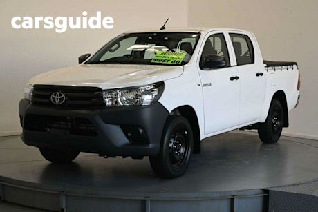 White 2020 Toyota Hilux Double Cab Pick Up Workmate