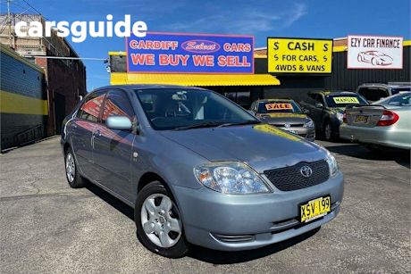 Blue 2001 Toyota Corolla Sedan Conquest