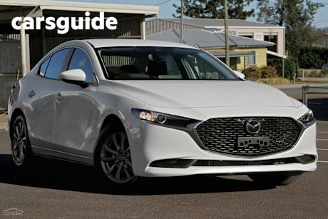 White 2025 Mazda 3 Sedan G20 Pure