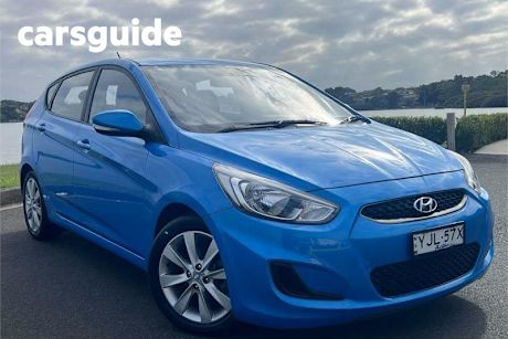 Blue 2019 Hyundai Accent Hatchback Sport