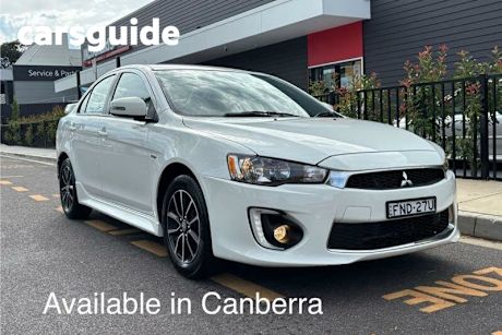 White 2017 Mitsubishi Lancer Sedan ES Sport