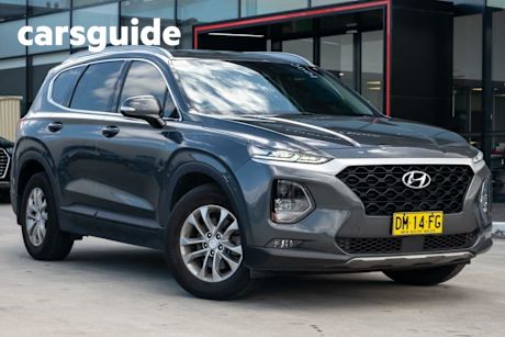 Grey 2019 Hyundai Santa FE Wagon Active Crdi (awd)