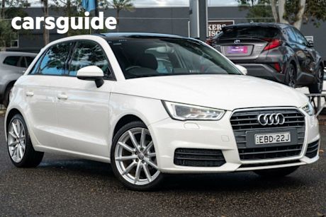 White 2017 Audi A1 Hatchback Sportback 1.0 Tfsi