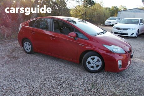 Red 2011 Toyota Prius Hatchback I-Tech Hybrid