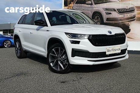 White 2024 Skoda Kodiaq Wagon Sportline (4X4) 132TSI