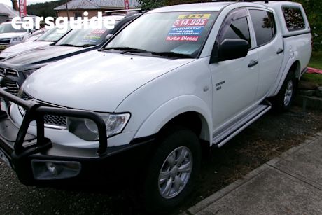 White 2012 Mitsubishi Triton Double Cab Utility GL-R (4X4)