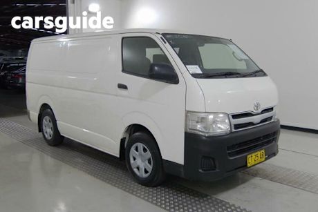 White 2012 Toyota Hiace Van LWB