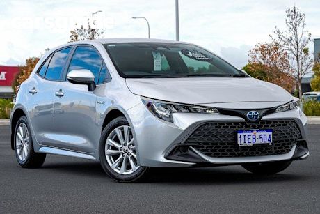 Silver 2024 Toyota Corolla Hatchback Ascent Sport Hybrid
