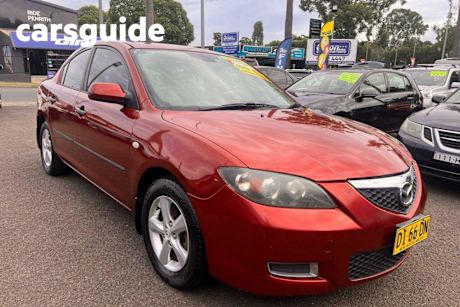 Red 2008 Mazda Mazda3 Sedan
