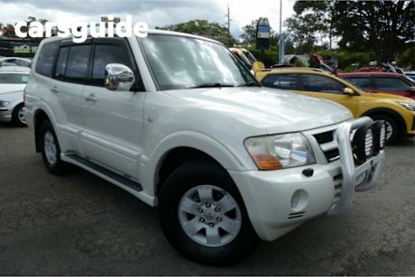 White 2003 Mitsubishi Pajero Wagon Exceed LWB (4X4)